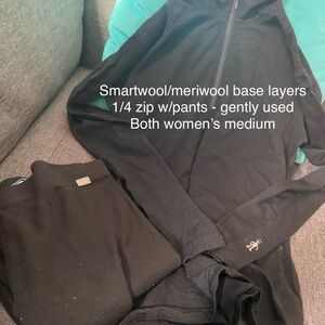Smartwool Black Base Layer Set